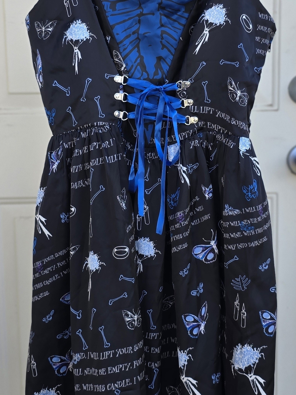 Hot Topic Corpse Bride Emily Dress L 12-14 NWT Gothic Halloween Tim Burton